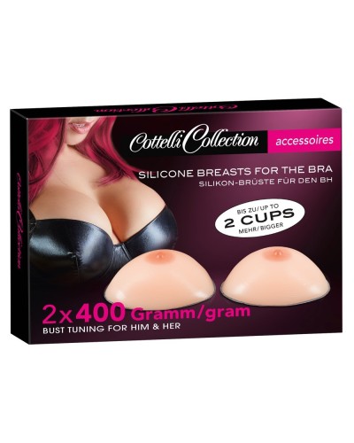 Protheses Seins en silicone 2 x 400g pas cher