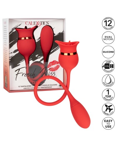 French Kiss Casanova 2 en 1 Rouge pas cher