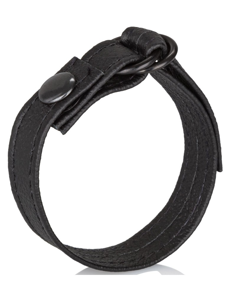 Cockring en cuir CINCH Noir pas cher