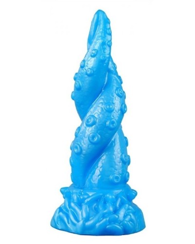 Gode Octopus 15 x 5.5cm Bleu pas cher