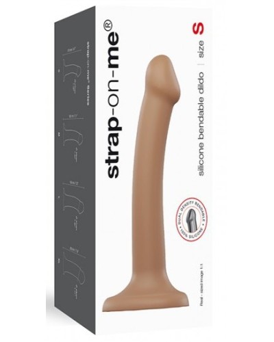 Gode Strap-On-Me Bendable S 15 x 3.2cm Caramel pas cher