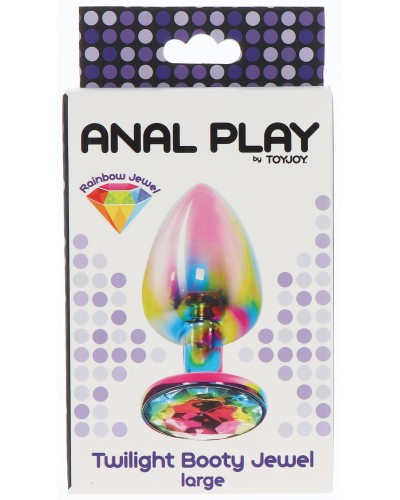 Bijou anal Twilight Rainbow M 8.5 x 4cm pas cher