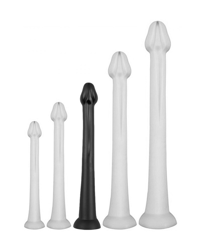 Gode long Whale Dildo L 42 x 6cm - Pointe 5cm Noir pas cher