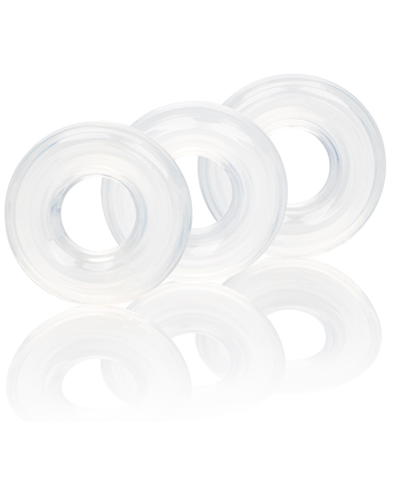 Lot de 3 cockrings souples Stacker 20mm pas cher