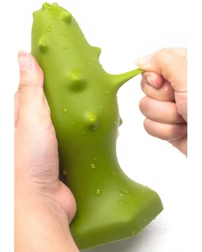 Plug silicone Monster Spike S 8 x 3.5cm Vert pas cher