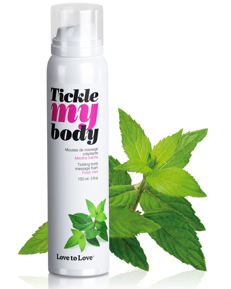 Mousse de massage crEpitante Tickle My Body Menthe 150ml pas cher