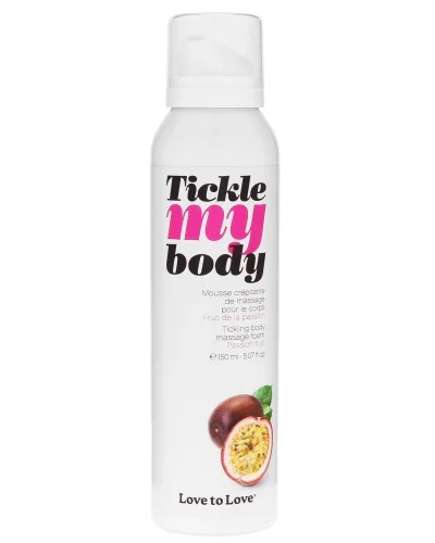 Mousse de massage crEpitante Tickle My Body Fruits de la Passion 150ml pas cher