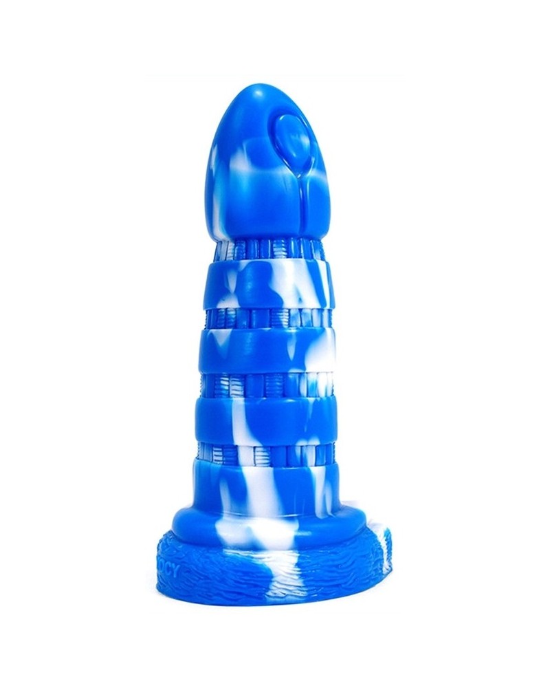 Gode Oblink 18 x 6cm Bleu-Blanc pas cher