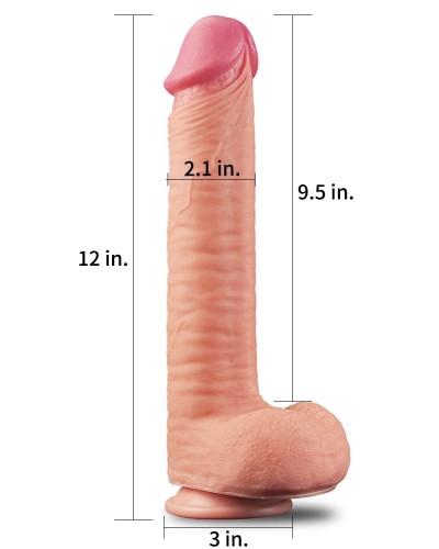 Gode rEaliste King Size XL Nature Cock 25 x 6cm pas cher