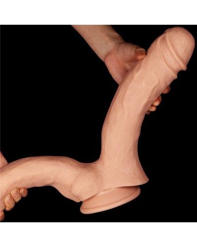 Double Gode MEGA DOUBLE LoveToy 26 x 11cm pas cher