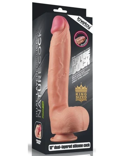 Gode rEaliste King Size Strong Nature Cock 22 x 5.7cm pas cher