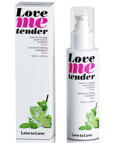 Huile de massage Love Me Tender Mojito 100ml pas cher