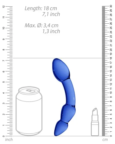 Gode en verre Superior 18 x 3.4cm pas cher