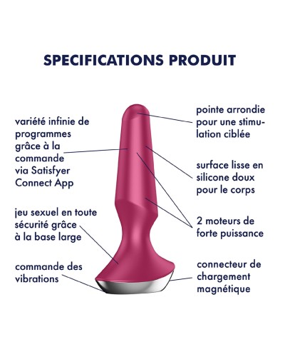 Plug Vibrant Ilicious 2 Satisfyer 10 x 3cm Violet pas cher