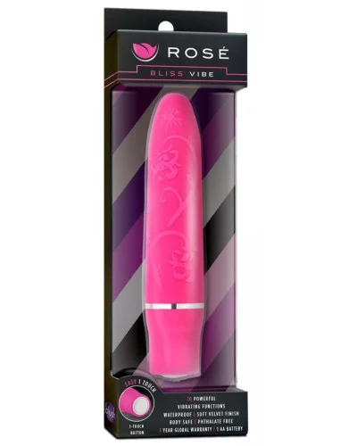 Mini Vibro Bliss Vibe 10.5cm Rose pas cher