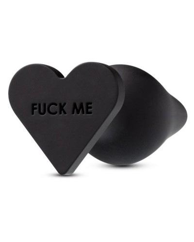 Plug Bijou en silicone Fuck Me 10 x 4.3cm Noir pas cher