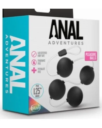 Chapelet Anal Adventures Pleasure Balls 28 x 3.3cm pas cher