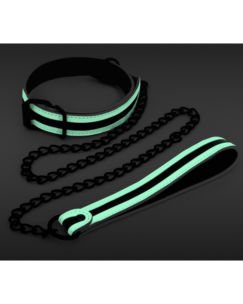 Collier-Laisse fluorescente Glo 75cm pas cher