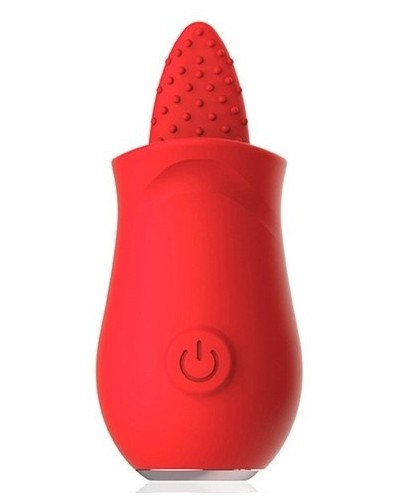 Stimulateur de clitoris Tongue Flower Rouge pas cher