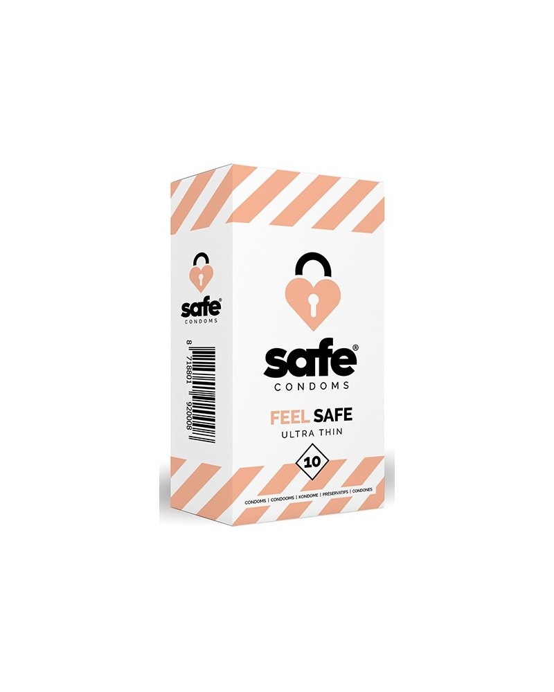 PrEservatifs fins FEEL SAFE x10 pas cher