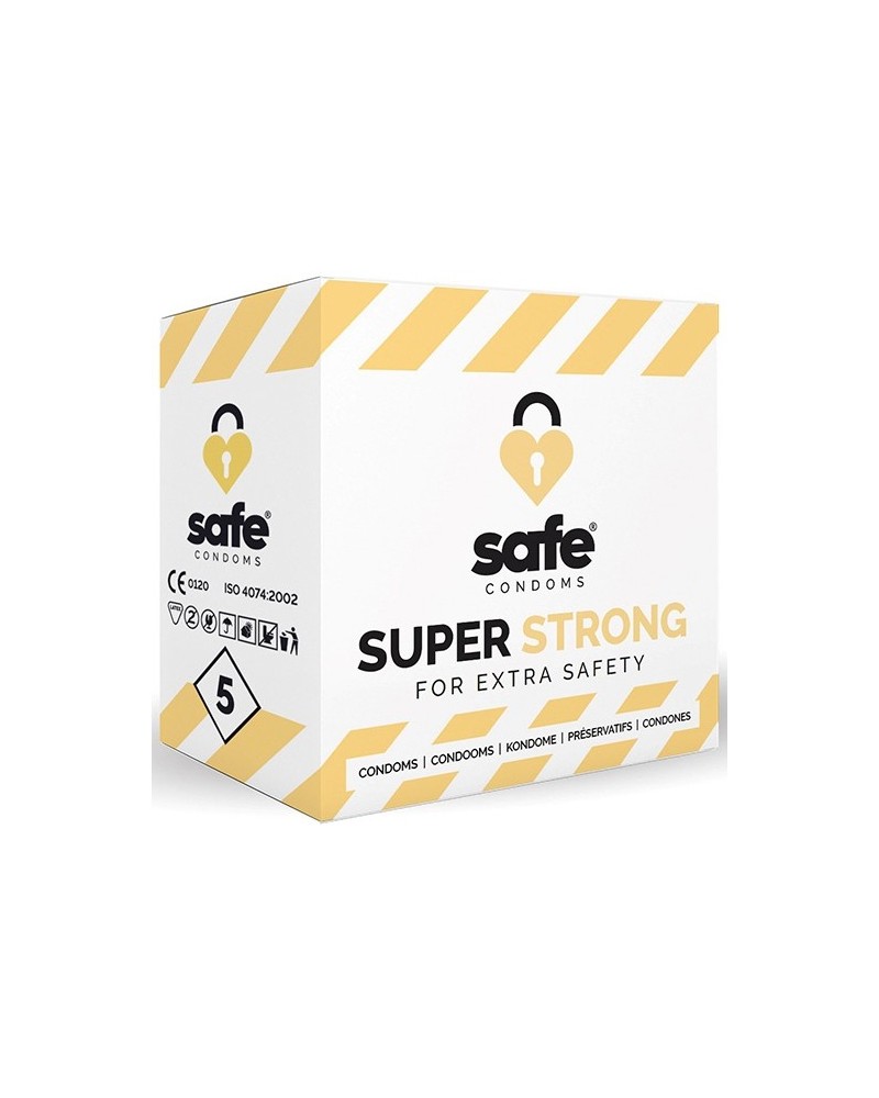 PrEservatifs Epais SUPER STRONG Safe x5 pas cher