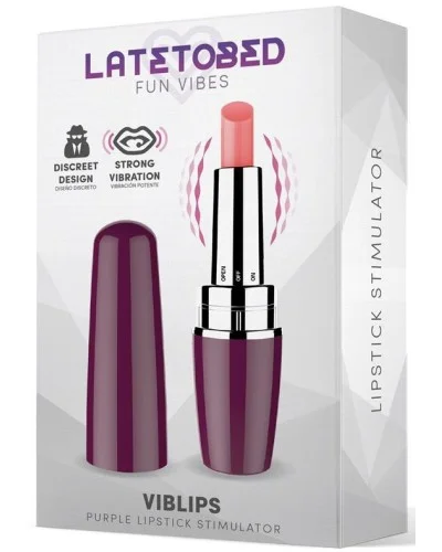 Stimulateur de clitoris Viblips 9.5 x 2.5cm Violet pas cher