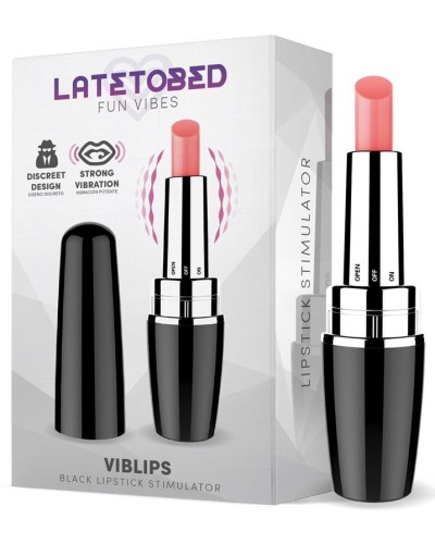 Stimulateur de clitoris Viblips 9.5 x 2.5cm Noir pas cher