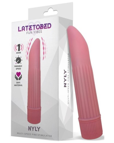 Stimulateur de clitoris Nyly 13 x 2.5cm Rose pas cher