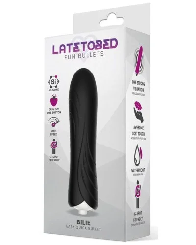 Stimulateur de clitoris Bilie 10 x 2.5cm Noir pas cher