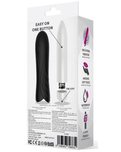 Stimulateur de clitoris Bilie 10 x 2.5cm Noir pas cher