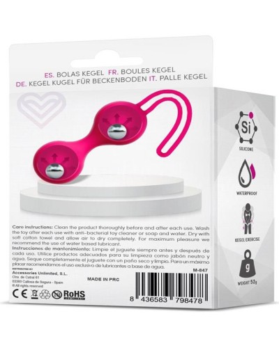 Boules de Kegel Fitty 2 Rose 3cm - Poids 52gr pas cher