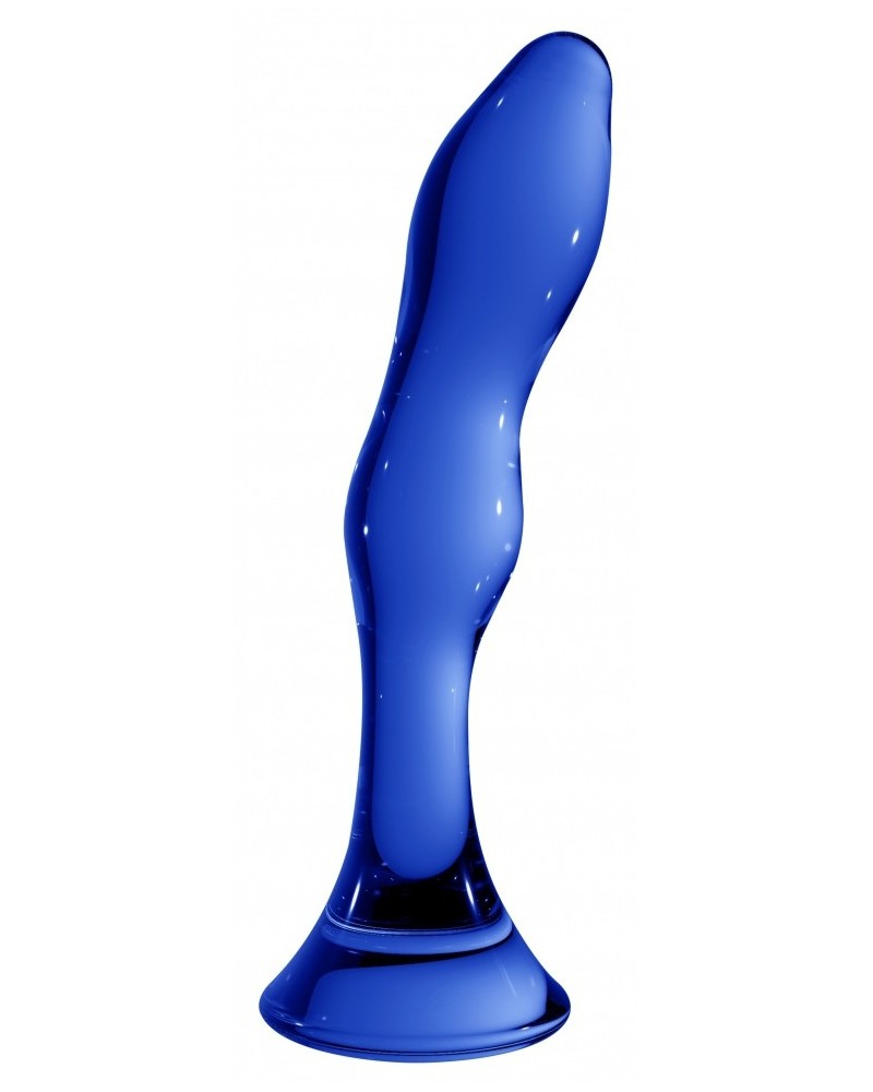 Gode en verre Gallant Bleu 16 x 3.4cm pas cher