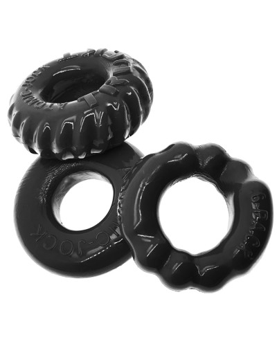 Lot de 3 Cockrings Bonemaker Noirs pas cher