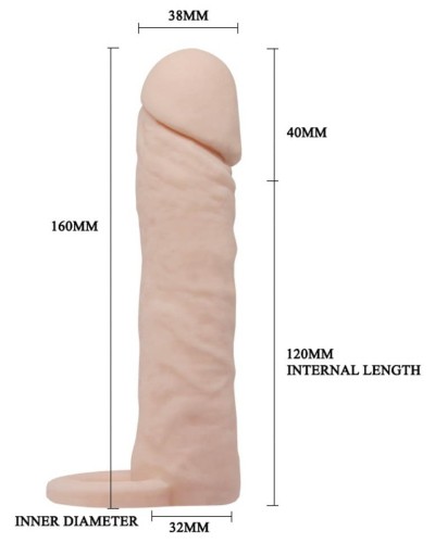 Gaine pEnis Sleevy 15 x 3.8cm pas cher