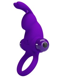Cockring vibrant Dick Rabbit Pretty Love 30mm Violet pas cher