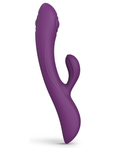 Vibro Rabbit Bunny & Clyde Love to Love 22cm Violet pas cher