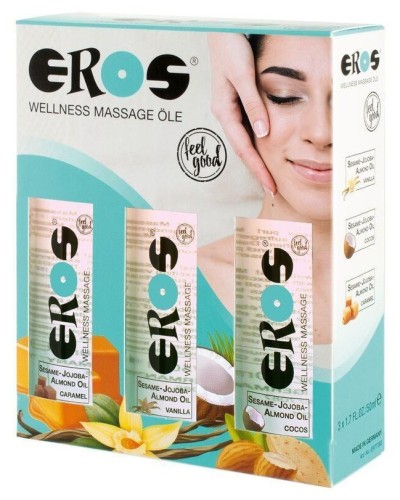 Lot de 3 Huiles de massage Eros 50ml pas cher