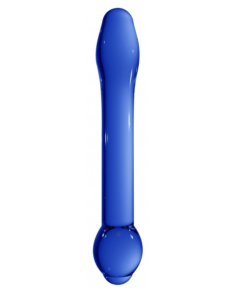 Plug en verre Treasure Bleu 18 x 3.5cm pas cher