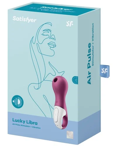 Stimulateur de clitoris Lucky Libra Satisfyer Mauve pas cher