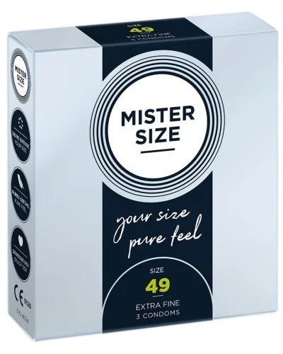 PrEservatifs MISTER SIZE 49mm x3 pas cher