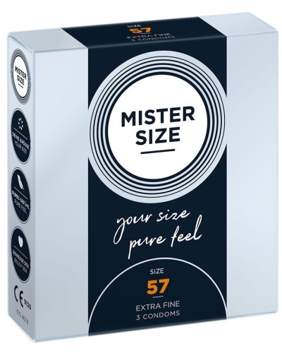 PrEservatifs MISTER SIZE 57mm x3 pas cher