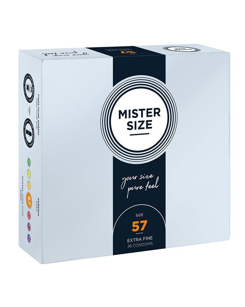 PrEservatifs MISTER SIZE 57mm x36 pas cher