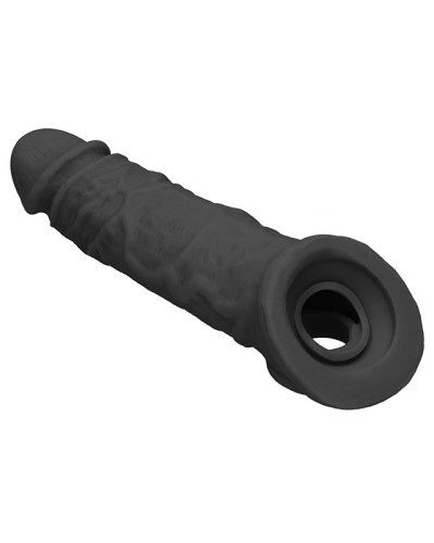 Gaine de pEnis Realrock Curve 17 x 4.5cm Noire pas cher