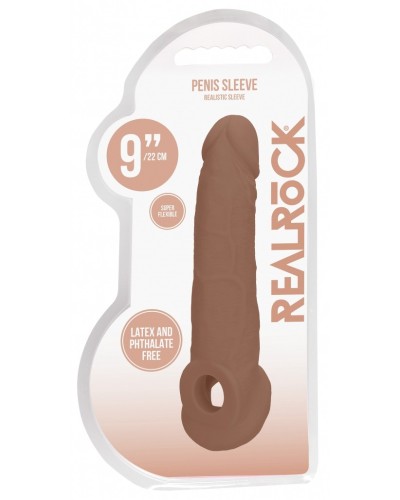 Gaine de pEnis Realrock 17 x 4.5cm Latino pas cher