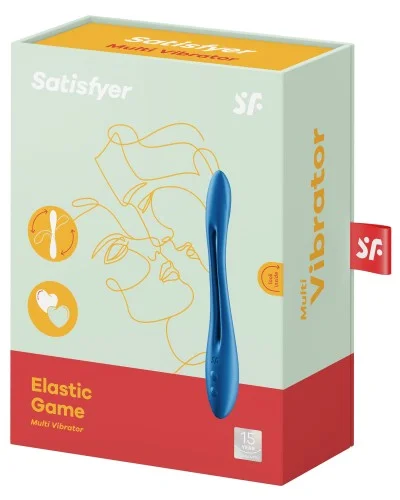 Multi-vibrateur Elastic Game Satisfyer Bleu pas cher