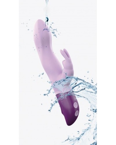 Vibro HELLO RABBIT 24 x 4cm Mauve pas cher