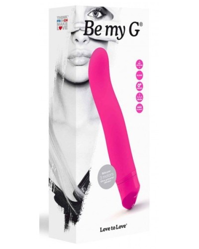 Vibromasseur Be My G 17 x 3.8cm Rose pas cher