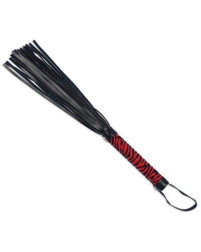 Martinet Whip Me Baby 38cm Noir-Rouge pas cher