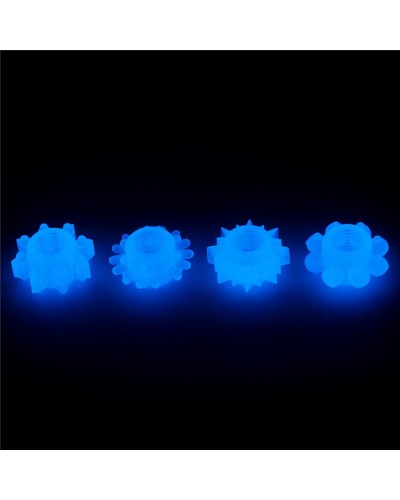 Lot de 4 cockrings Lumino pas cher