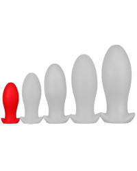 Plug silicone Saurus Egg S 10 x 4.5cm Rouge pas cher